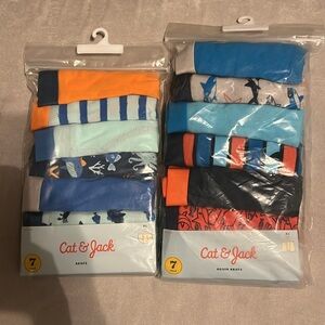 BOYS MULTI PATTERNS/COLOR CAT & JACK BOXER BRIEFS SIZE XL! 7 PACK SET!